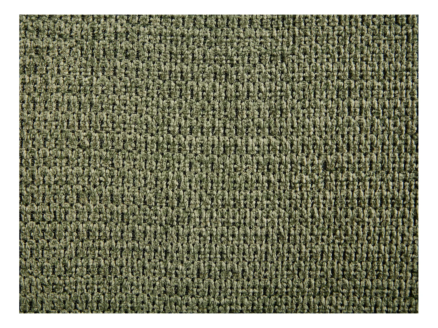 Grøn tekstureret stof lænestol ZELUVA