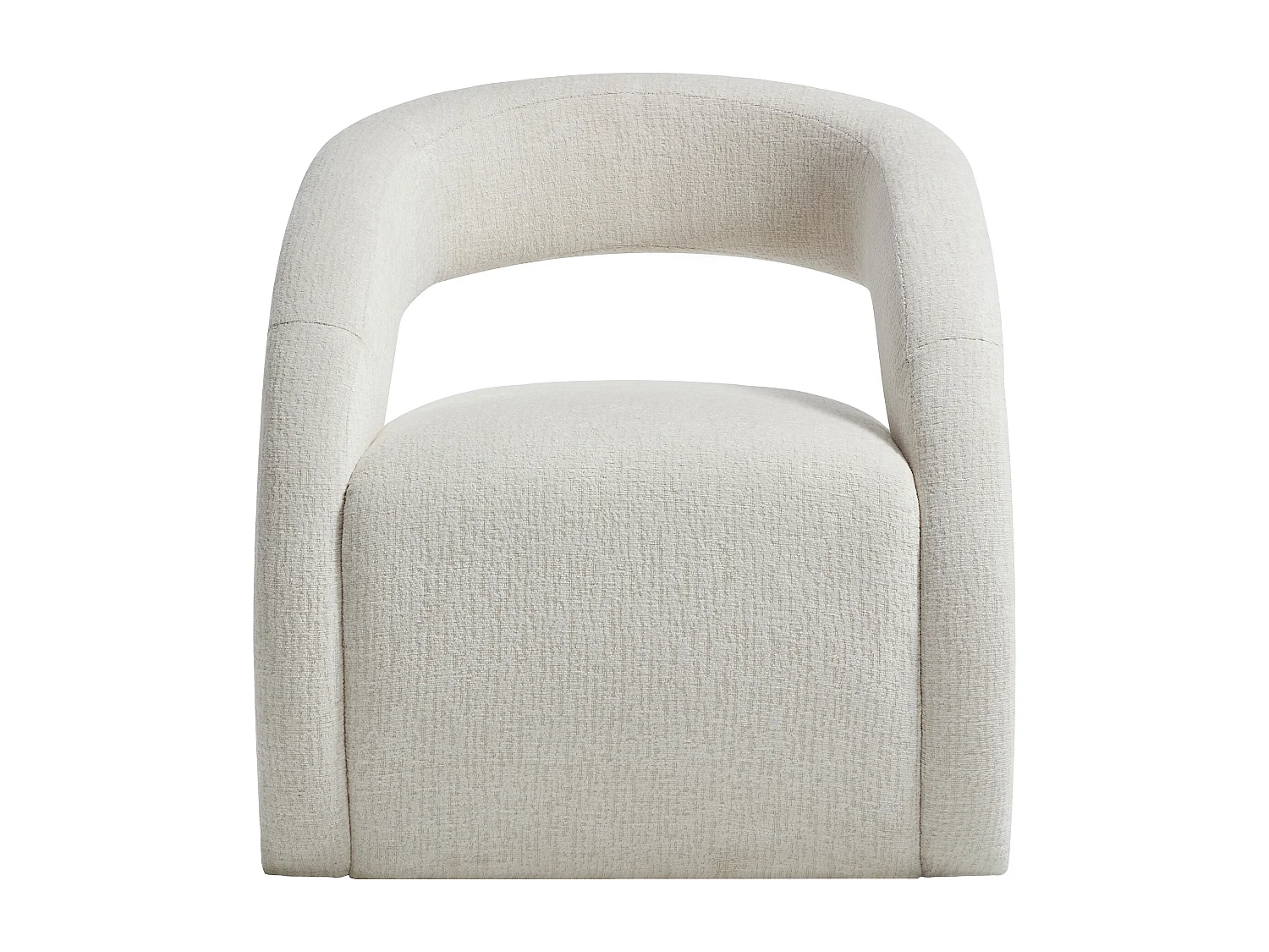 Sessel - Chenille-Stoff - Beige - LUCIOTA