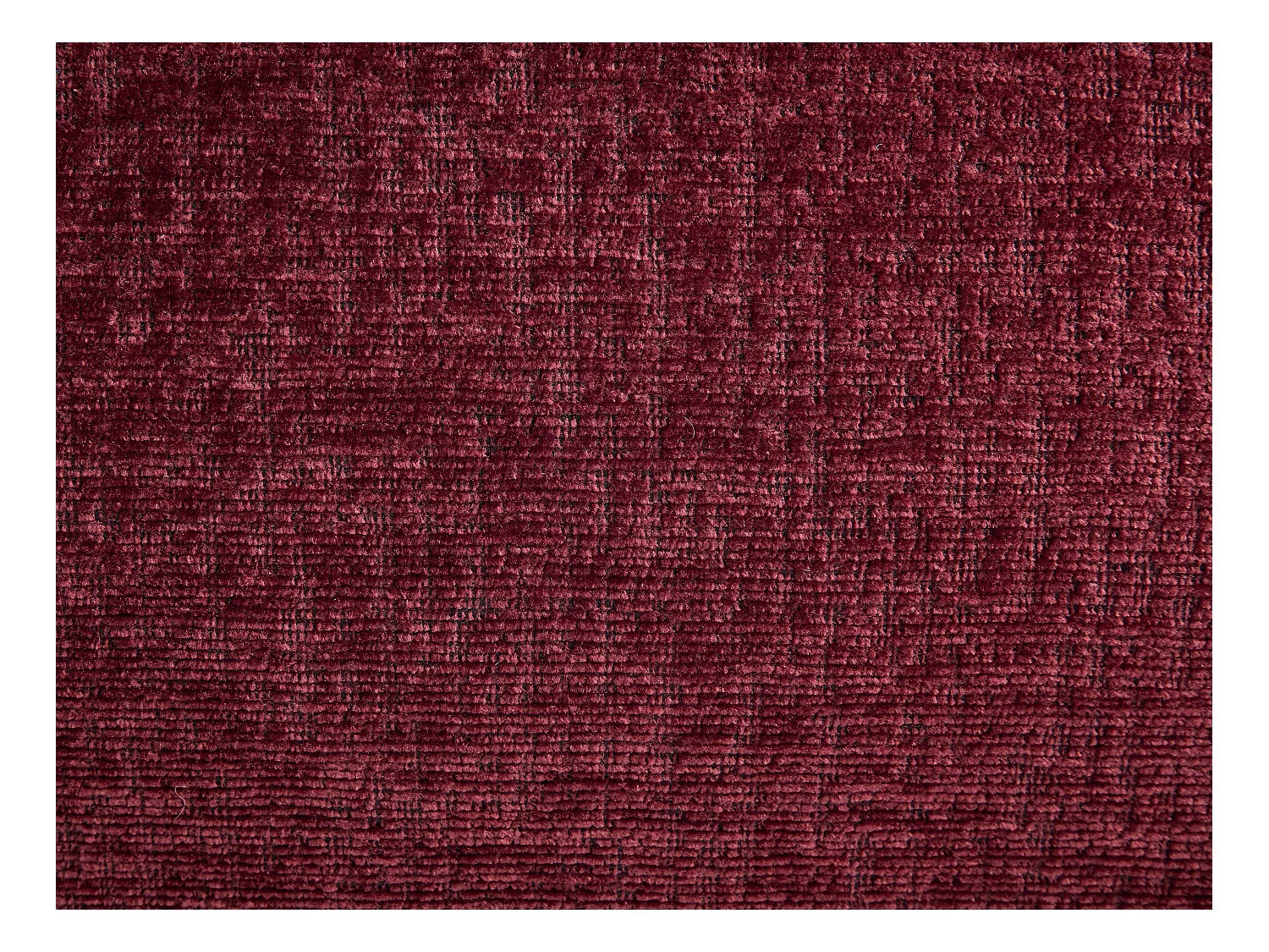Fauteuil en tissu chenille bordeaux LUCIOTA