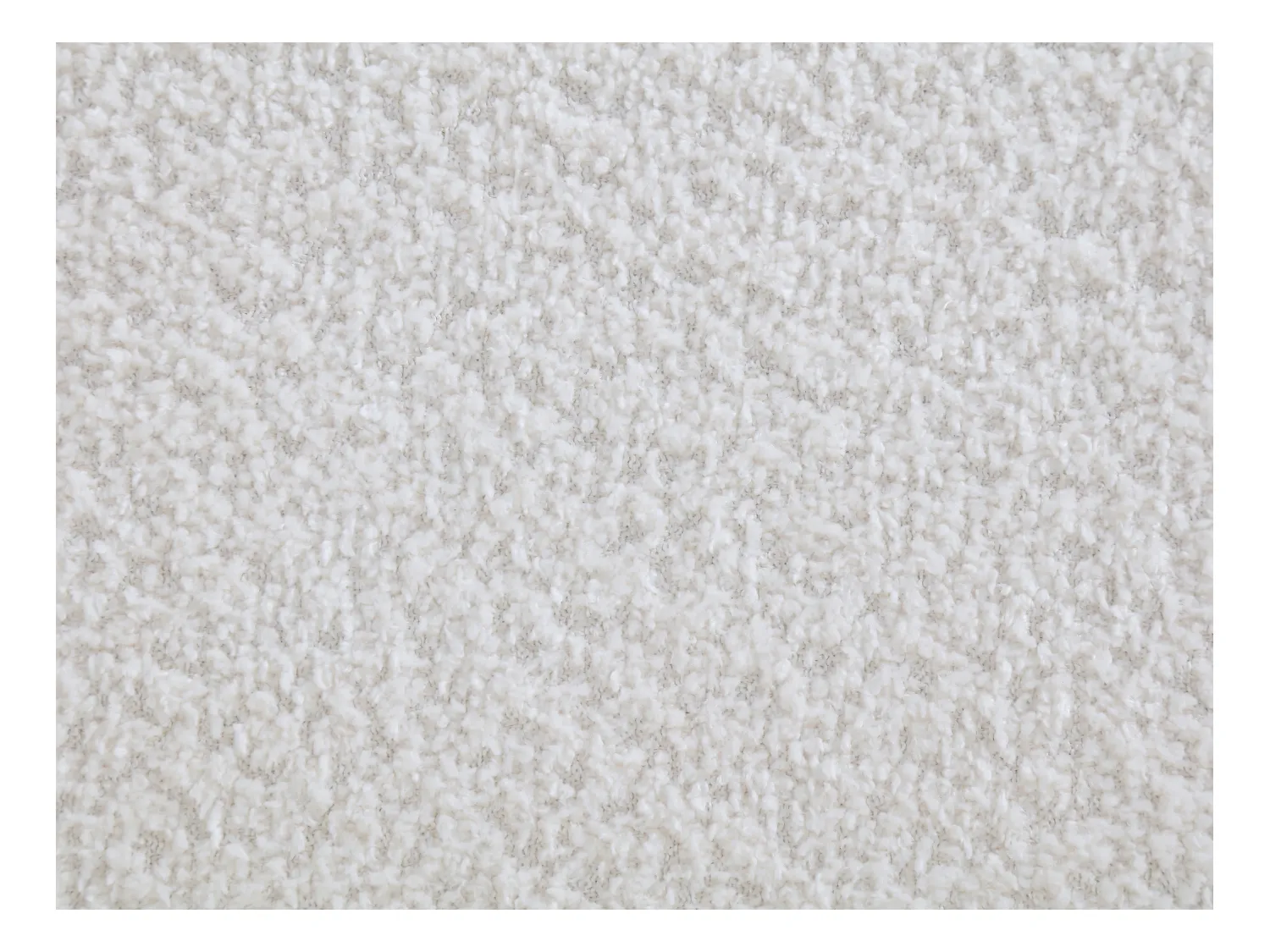 Canapé d'angle droit en tissu bouclette blanc LAPIOTA de Maison Céphy