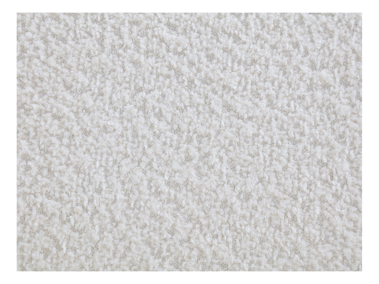 Canapé d'angle gauche en tissu bouclette blanc LAPIOTA de Maison Céphy