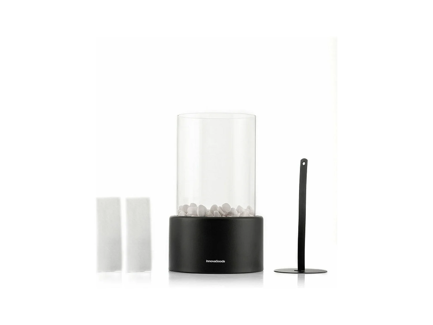 Chimenea de mesa Heatfir InnovaGoods bioetanol 150ml negro