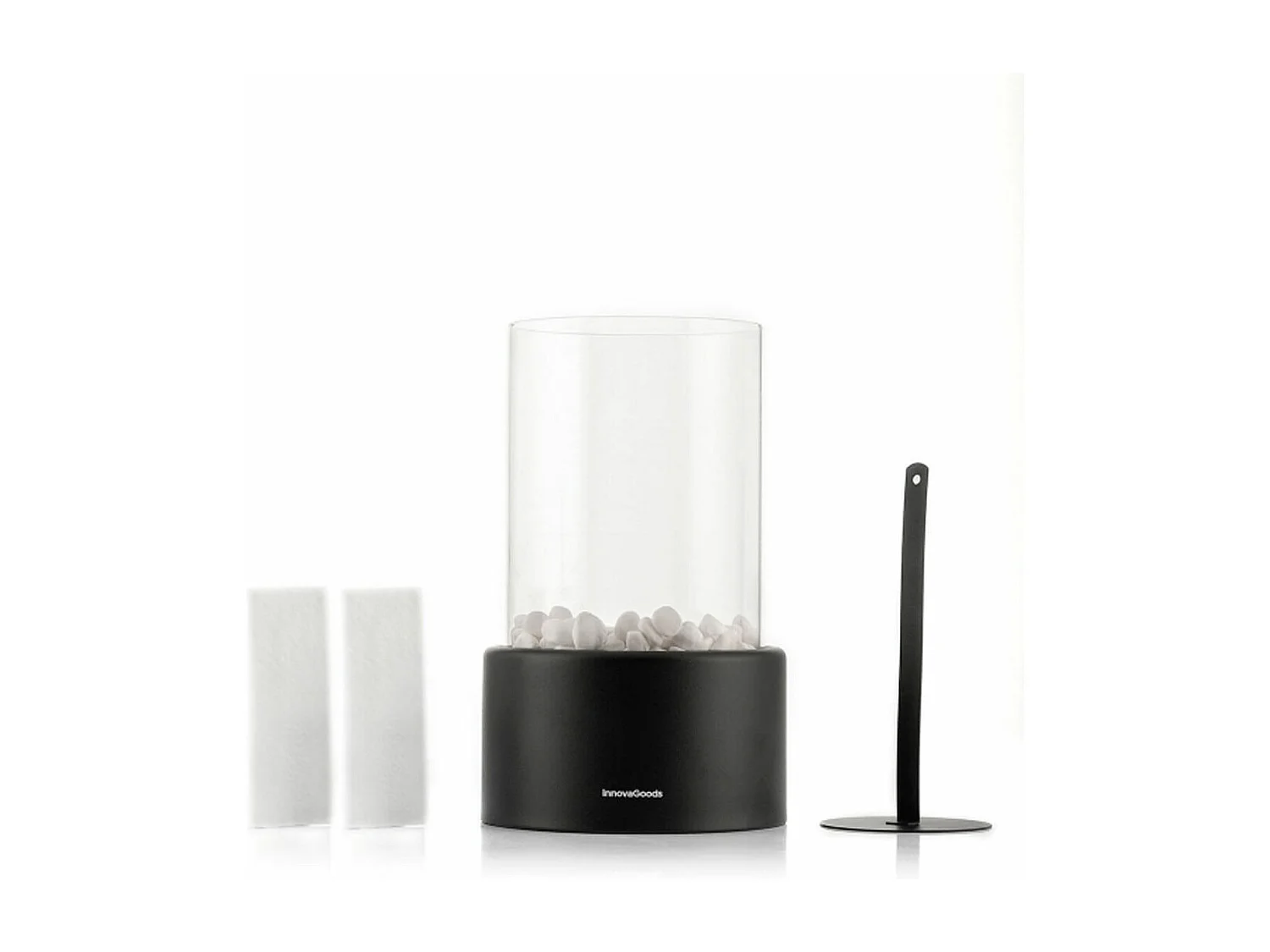 Chimenea de mesa Heatfir InnovaGoods bioetanol 150ml negro