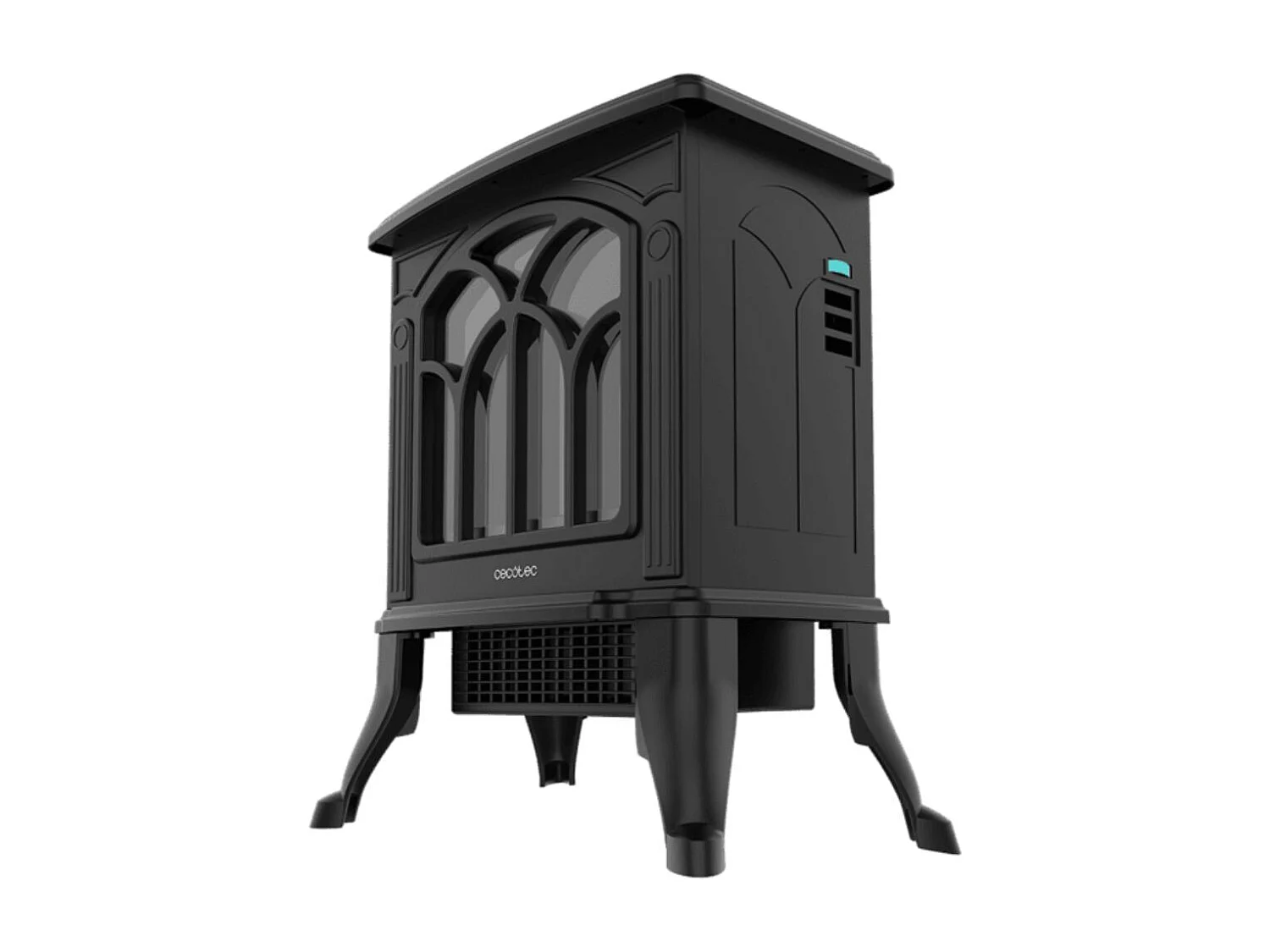 Chimenea eléctrica de pie Cecotec ReadyWarm 1500 Flames 1500W 2 niveles negro