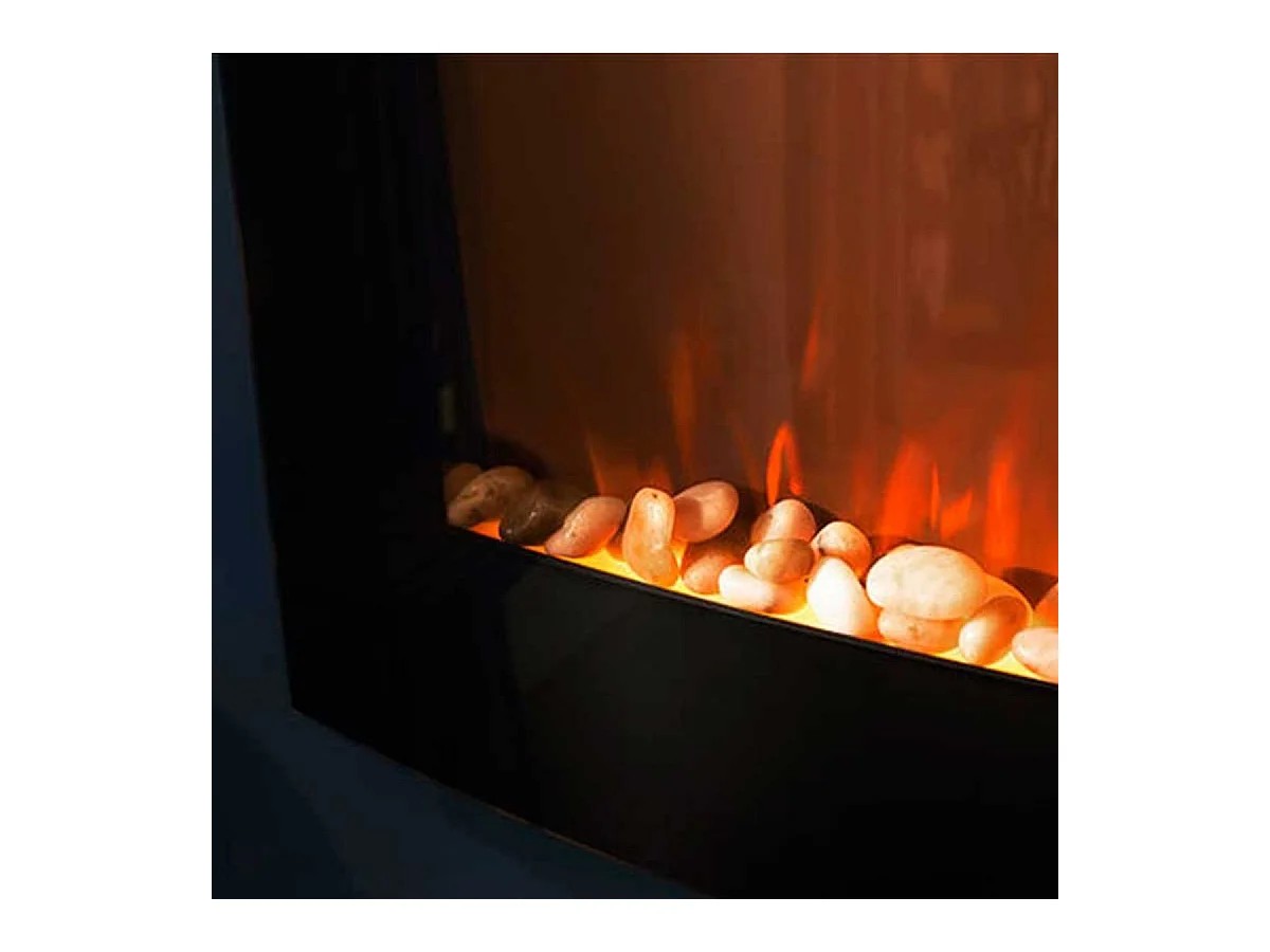 Chimenea eléctrica decorativa Ready Warm 2650 Curved Flames Connected Cecotec 2000W control vía App