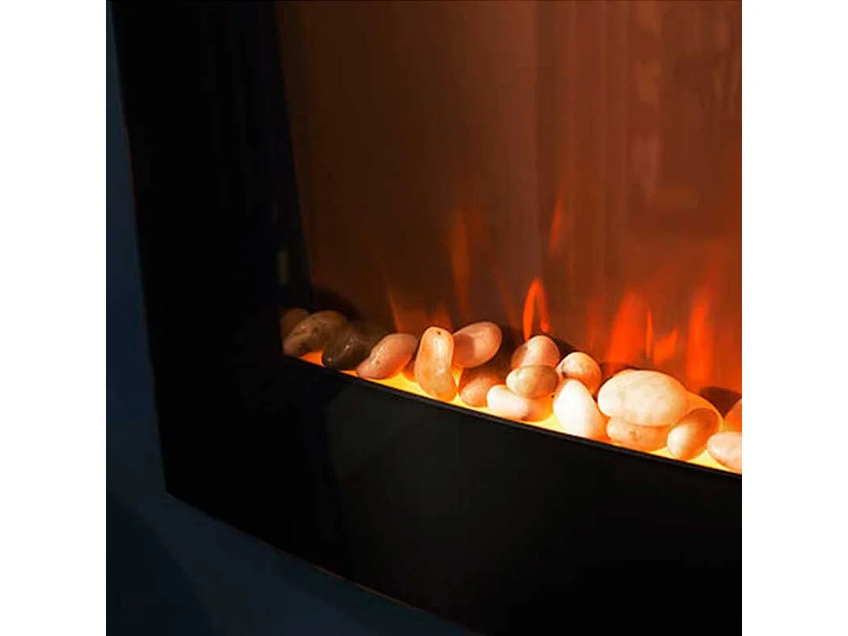 Chimenea eléctrica decorativa Ready Warm 2650 Curved Flames Connected Cecotec 2000W control vía App