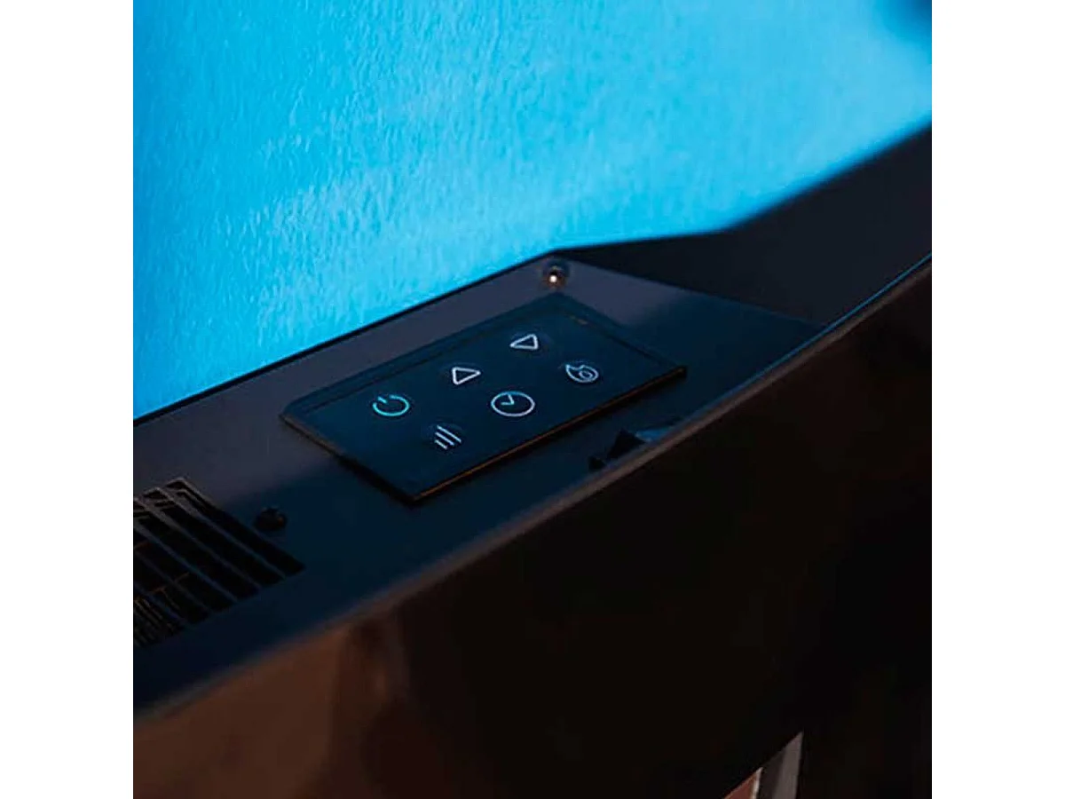 Chimenea eléctrica decorativa Ready Warm 3550 Curved Flames Connected Cecotec control vía App negro