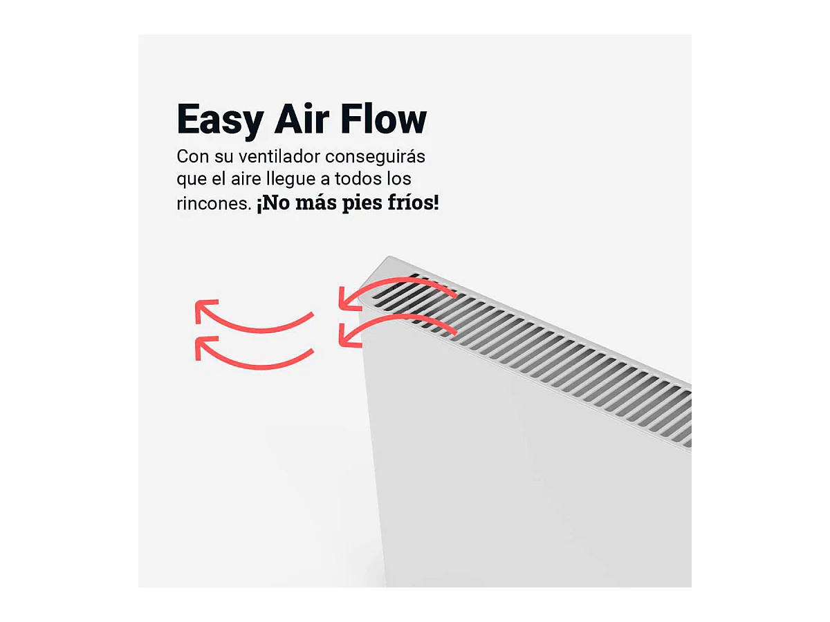 Radiador de convección Miramar 4020W Universal Blue 2000W blanco