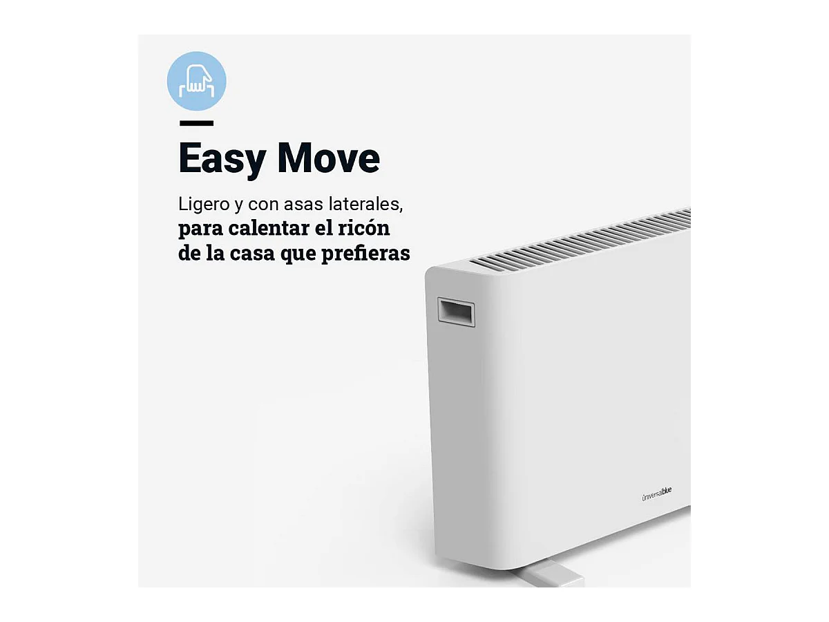 Radiador de convección Miramar 4020W Universal Blue 2000W blanco