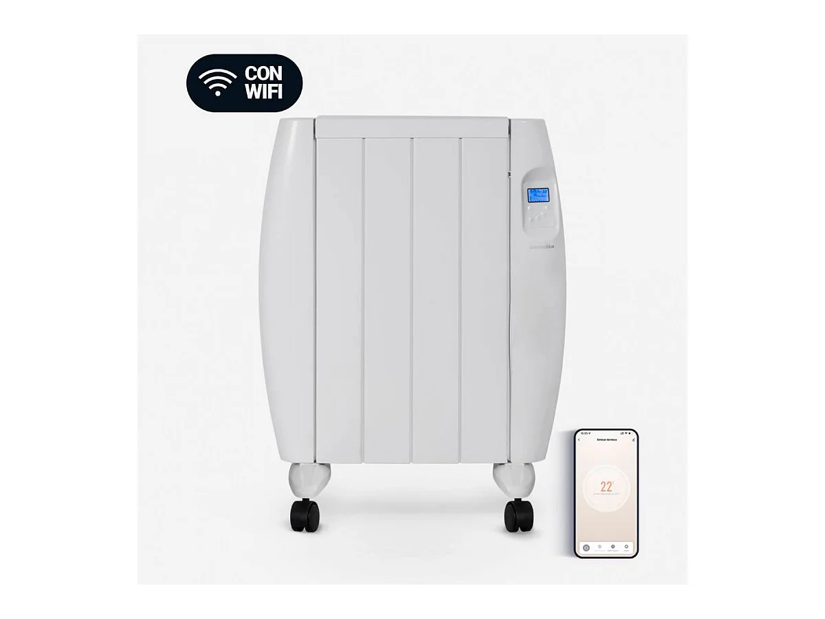 Emisor térmico Saona 5010W Universal Blue 1000W 4 elementos WiFi blanco