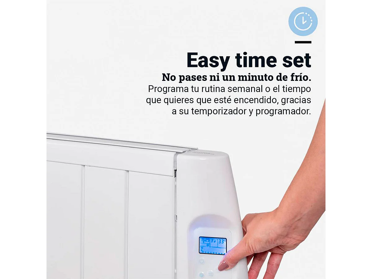 Emisor térmico Saona 5010W Universal Blue 1000W 4 elementos WiFi blanco