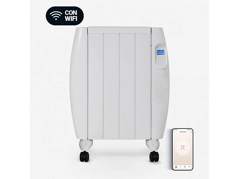 Emisor térmico Saona 5010W Universal Blue 1000W 4 elementos WiFi blanco