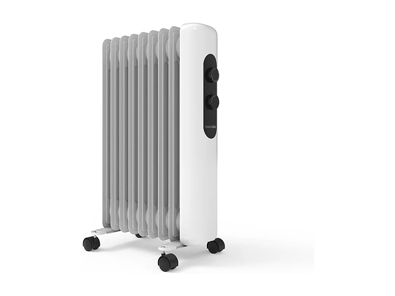 Radiador de aceite Universal Blue Matira 7020W 2000W 9 elementos 3 potencias blanco