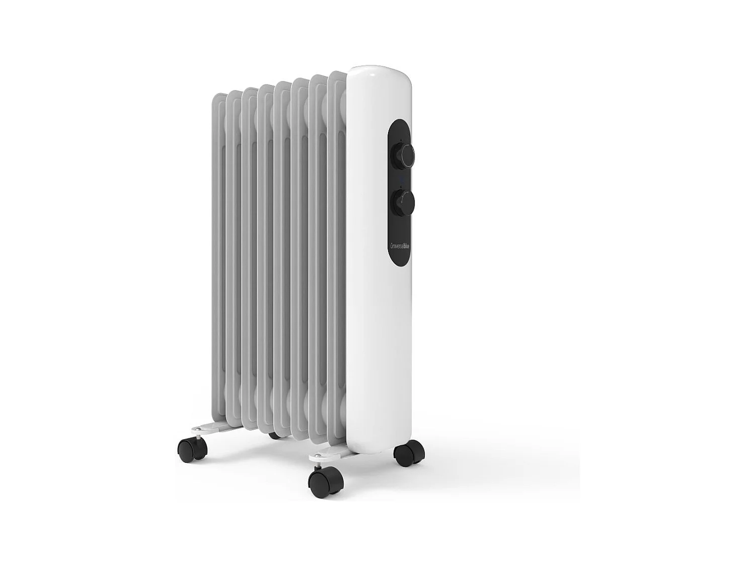 Radiador de aceite Universal Blue Matira 7020W 2000W 9 elementos 3 potencias blanco