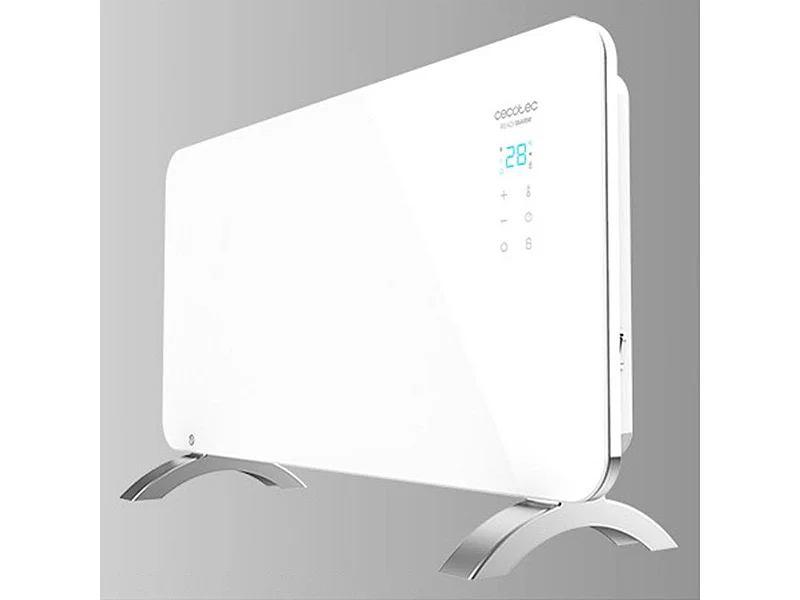 Convector Ready Warm 6700 Crystal Connection Cecotec 1500W Wifi control vía App/temporizador blanco