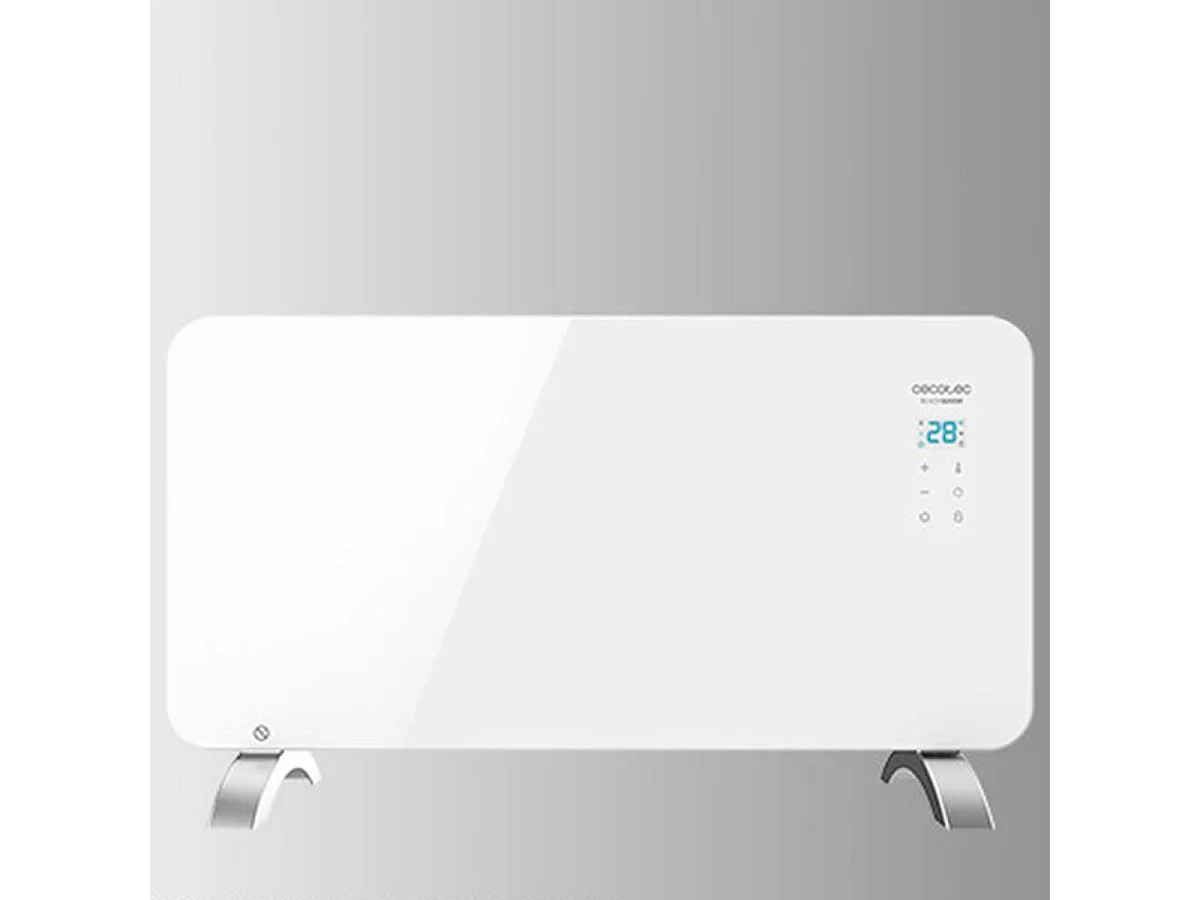 Convector Ready Warm 6700 Crystal Connection Cecotec 1500W Wifi control vía App/temporizador blanco