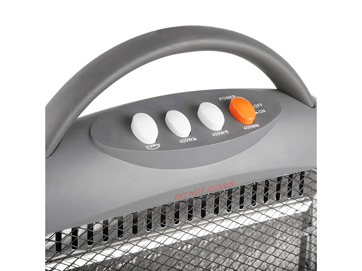 Radiador halógeno Orbegozo BP5008 800W 3 niveles gris