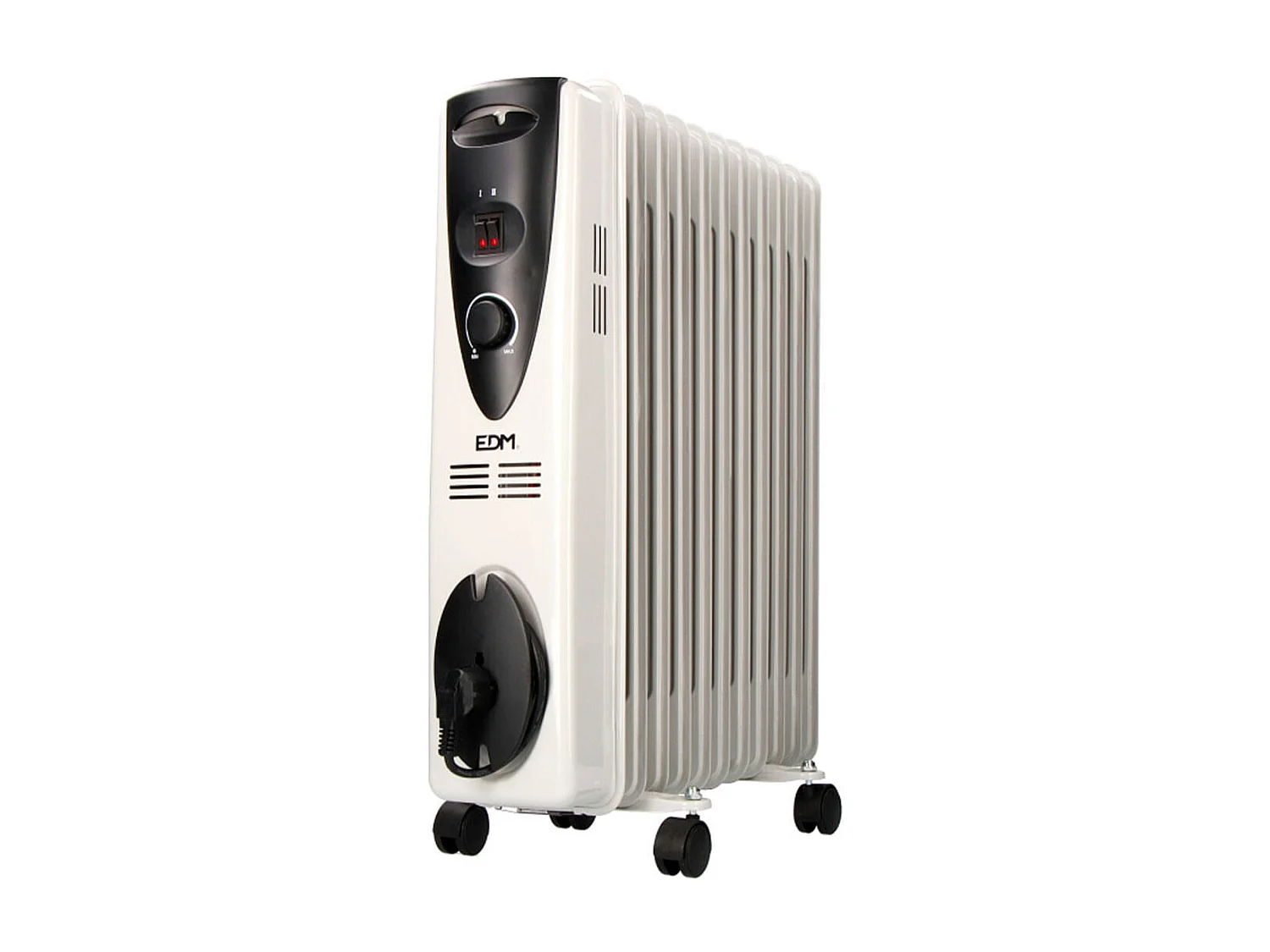 Radiador de aceite EDM 2500W 11 elementos blanco