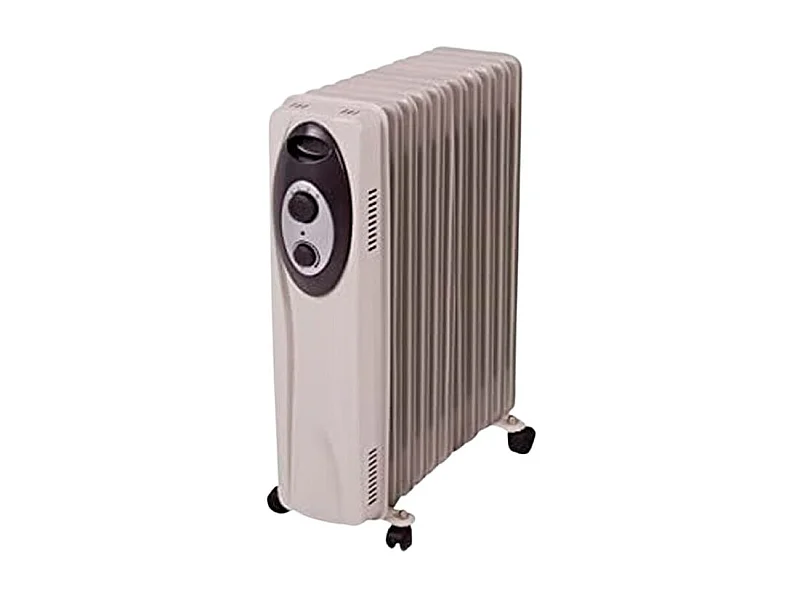 Radiador de aceite Sáhara 1503 S&P 1500W 7 elementos recogecables gris