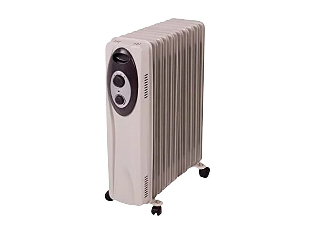 Radiador de aceite Sáhara 1503 S&P 1500W 7 elementos recogecables gris