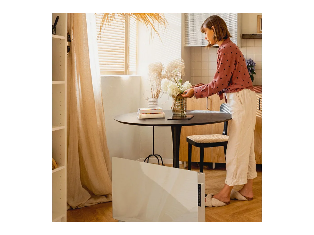 Panel calefactor Universal Blue Belle Mare 7020W 2000W 3 modos Wifi 20 m² blanco 44x78x23 cm