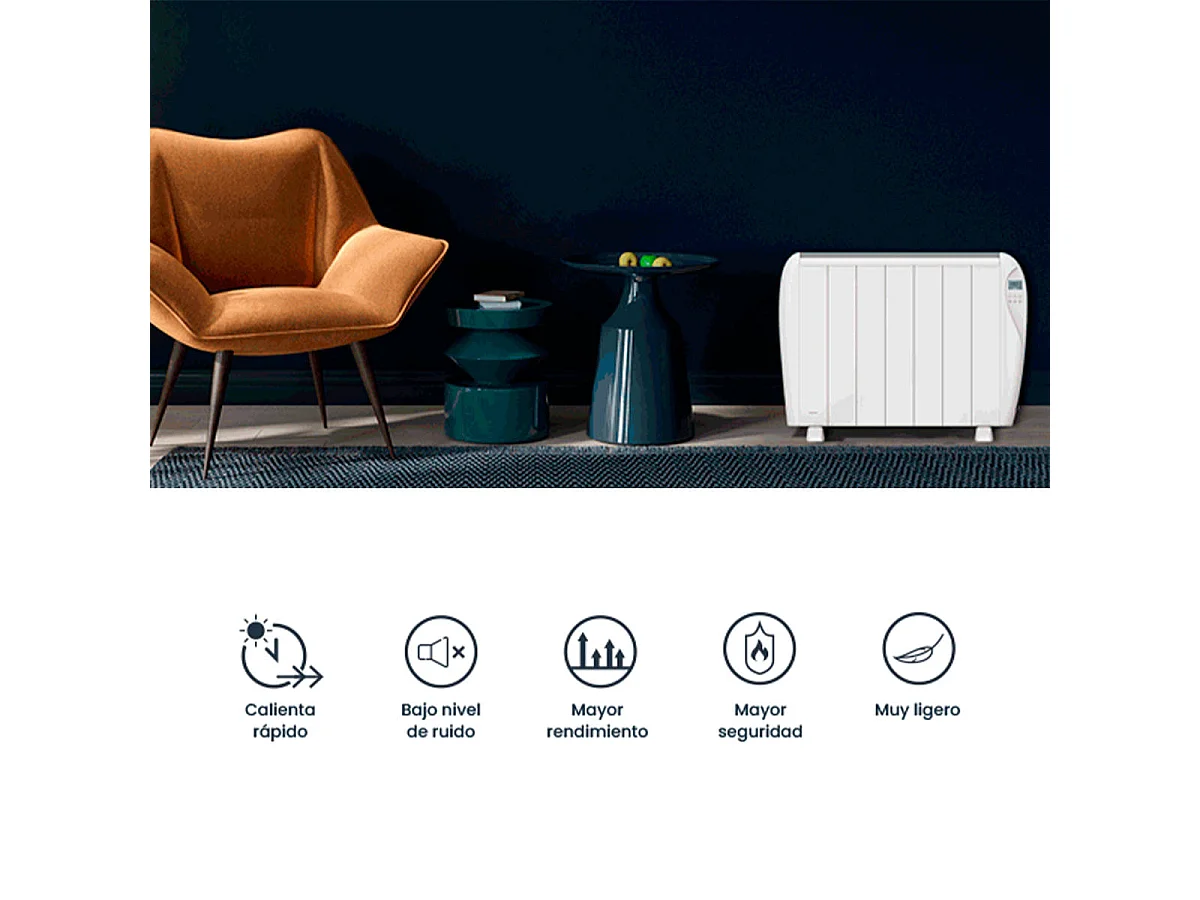 Emisor térmico Infiniton HD-ET15 1500W 6 programas mando a distancia blanco