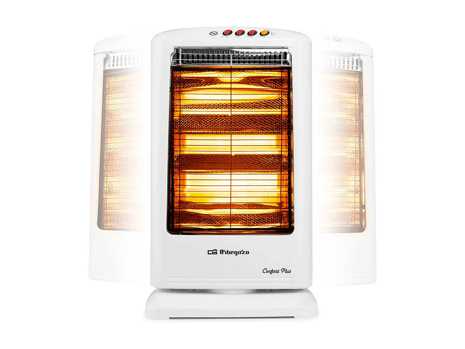 Estufa halógena Orbegozo BP 0303 B 1200W oscilante blanco