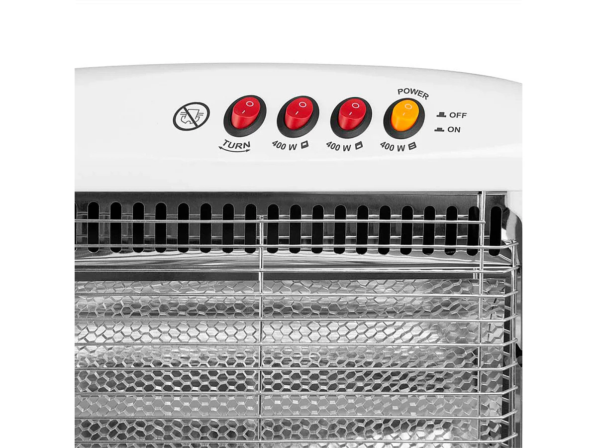 Estufa halógena Orbegozo BP 0303 B 1200W oscilante blanco