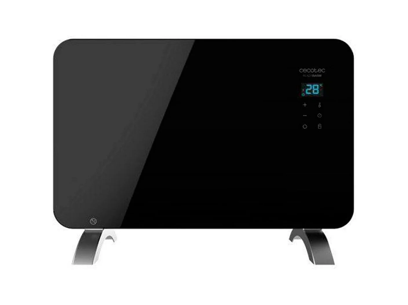 Convector eléctrico Cecotec ReadyWarm 6670 Crystal Connection 1000W WiFi negro