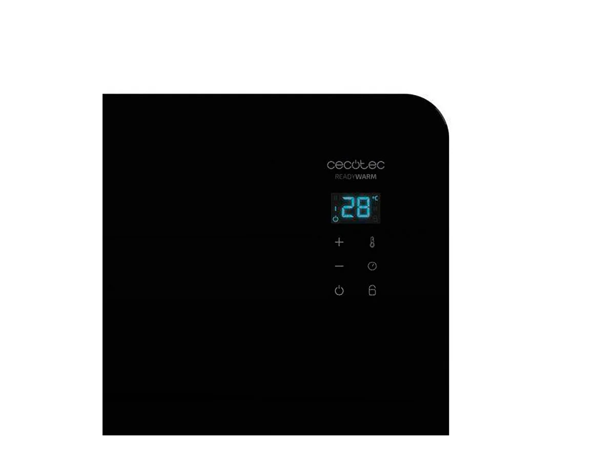 Convector eléctrico Cecotec ReadyWarm 6670 Crystal Connection 1000W WiFi negro