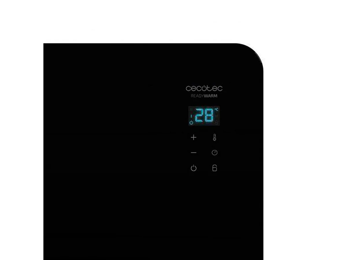 Convector eléctrico Cecotec ReadyWarm 6670 Crystal Connection 1000W WiFi negro