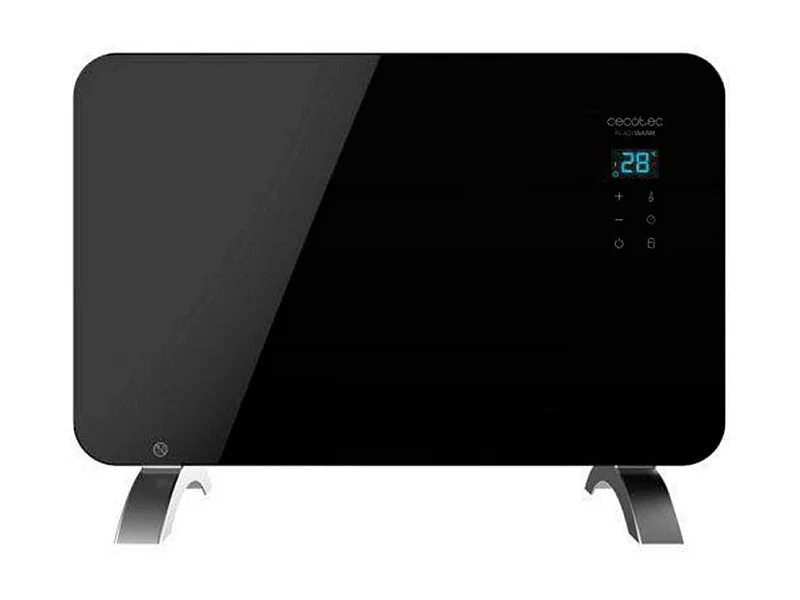 Convector eléctrico Cecotec ReadyWarm 6670 Crystal Connection 1000W WiFi negro