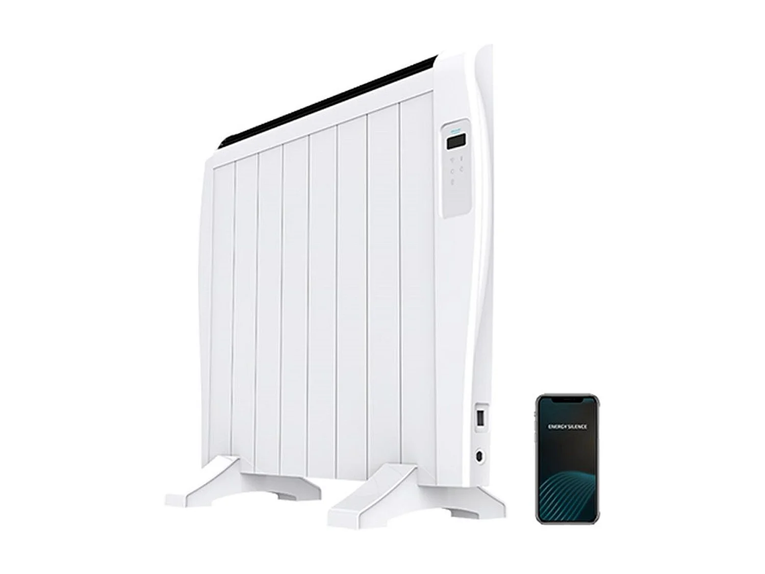 Emisor térmico Ready Warm 1800 Thermal Connected Cecotec 1200W control Wifi vía Smartphone blanco