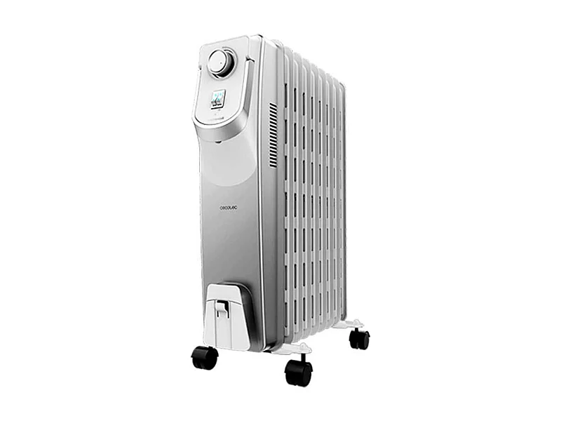 Radiador de aceite Ready Warm 9000 Space 360º Cecotec 9 módulos 2000W blanco