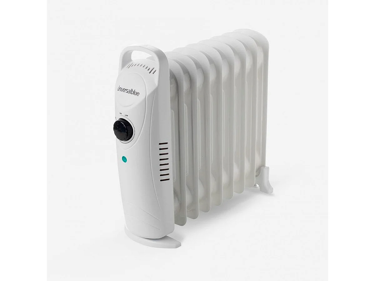 Radiador de aceite mini Granadella 1010 Universal Blue 1000W 9 elementos blanco