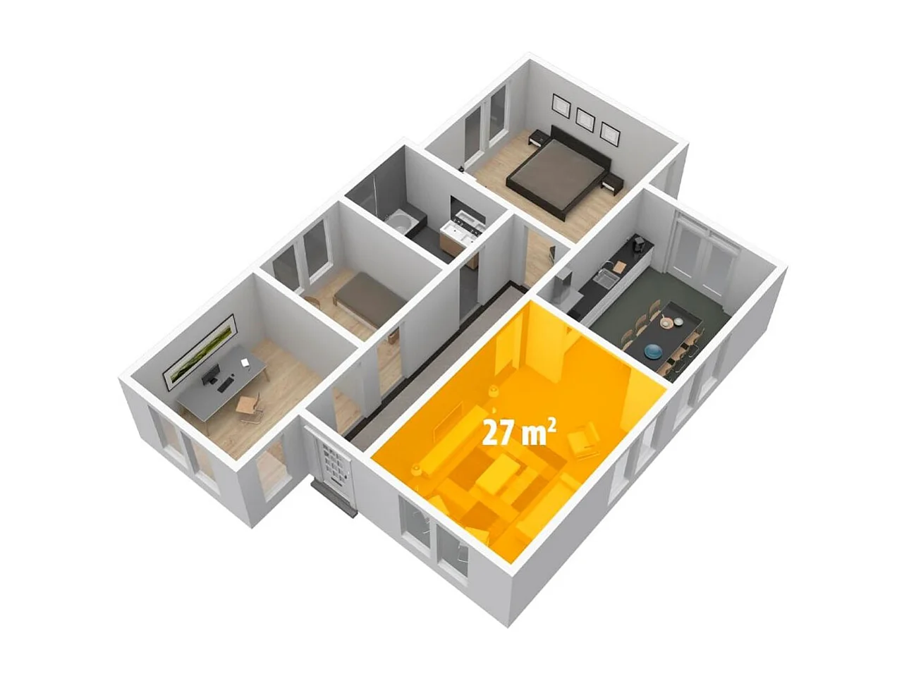 Radiador de aceite Tristar KA-5181 2000W 11 elementos con ruedas blanco
