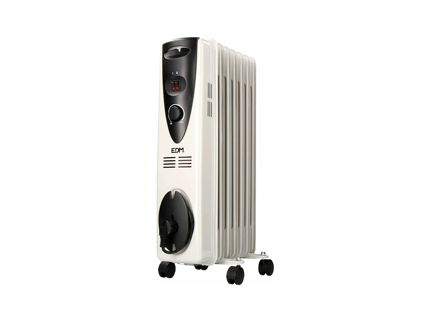 Radiador de aceite EDM 1500W 7 elementos blanco