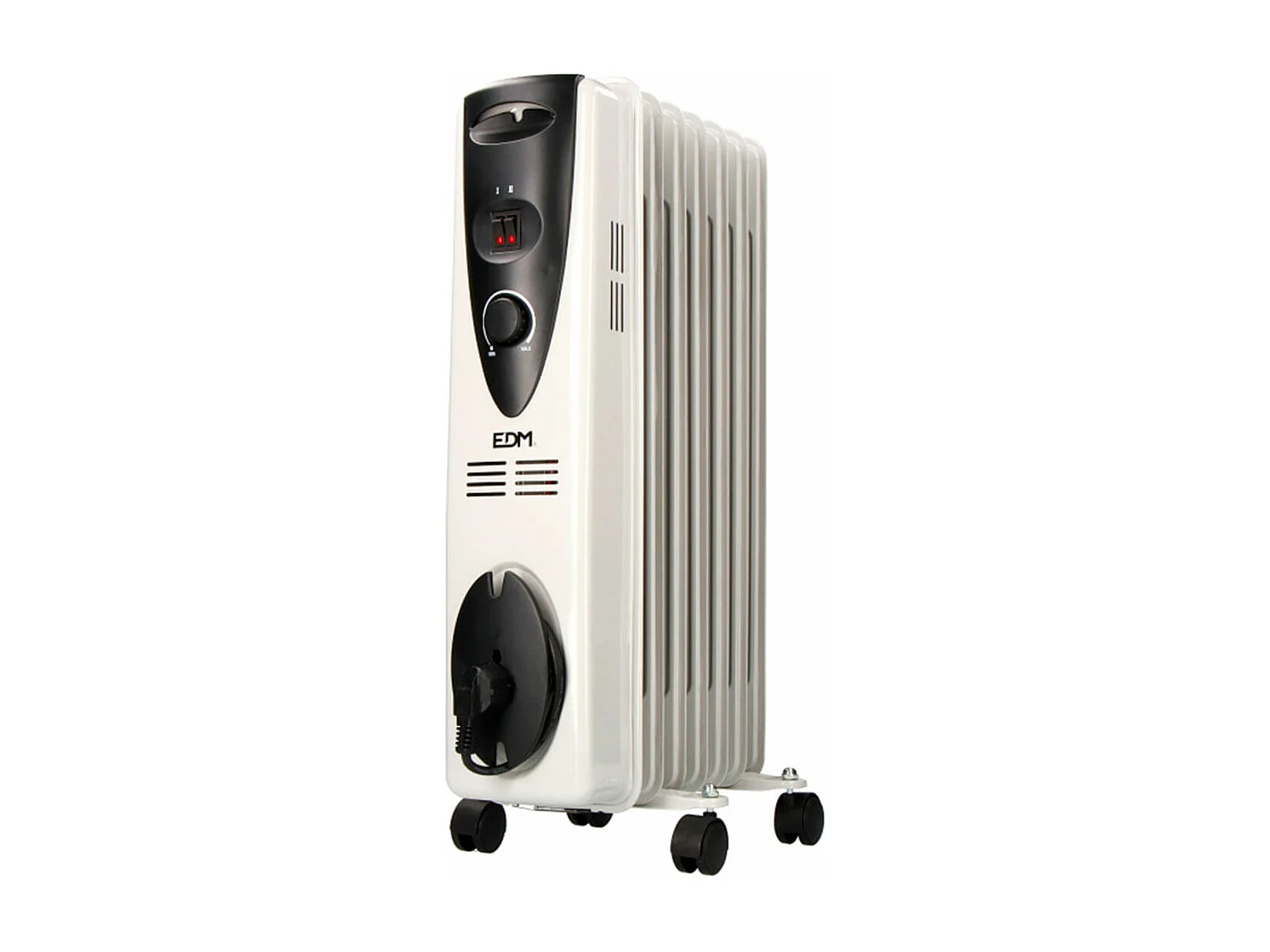 Radiador de aceite EDM 1500W 7 elementos blanco