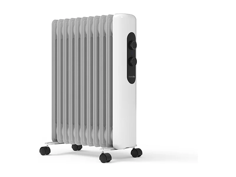 Radiador de aceite Universal Blue Matira 7025W 2500W 11 elementos 3 potencias blanco