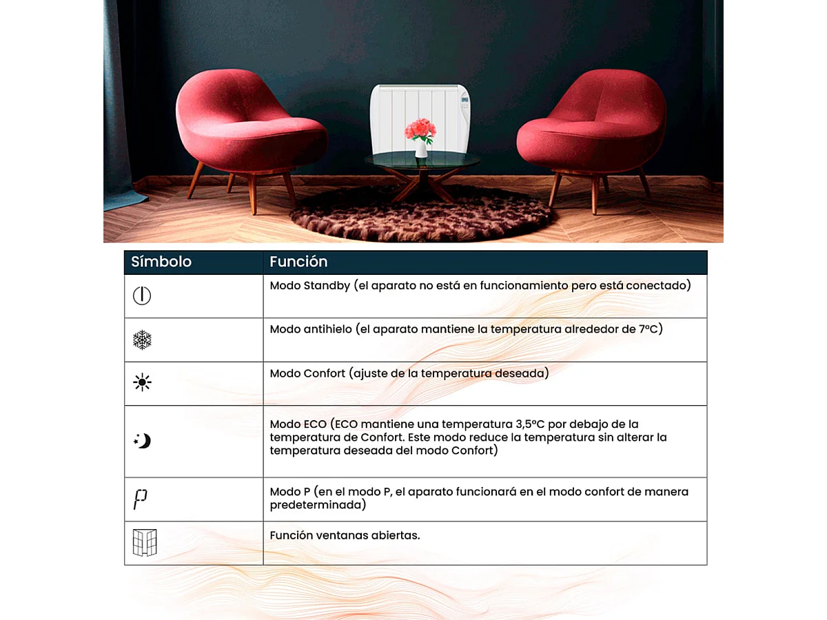 Emisor térmico Infiniton HD-ET12 1200W 6 programas mando a distancia blanco