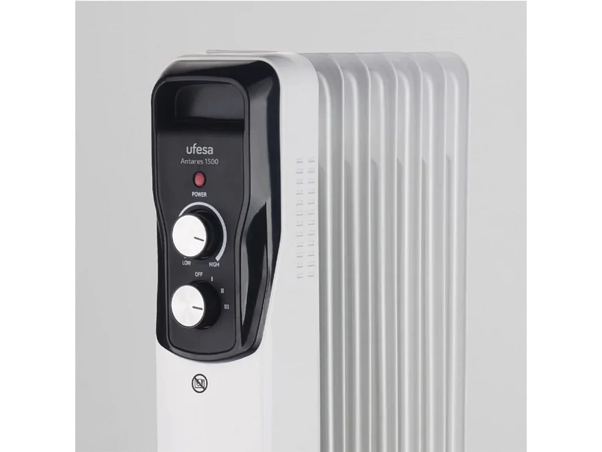 Radiador de aceite Ufesa Antares1500 1500W 7 elementos gris