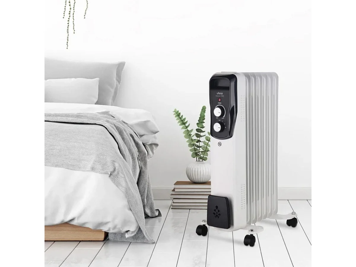 Radiador de aceite Ufesa Antares1500 1500W 7 elementos gris