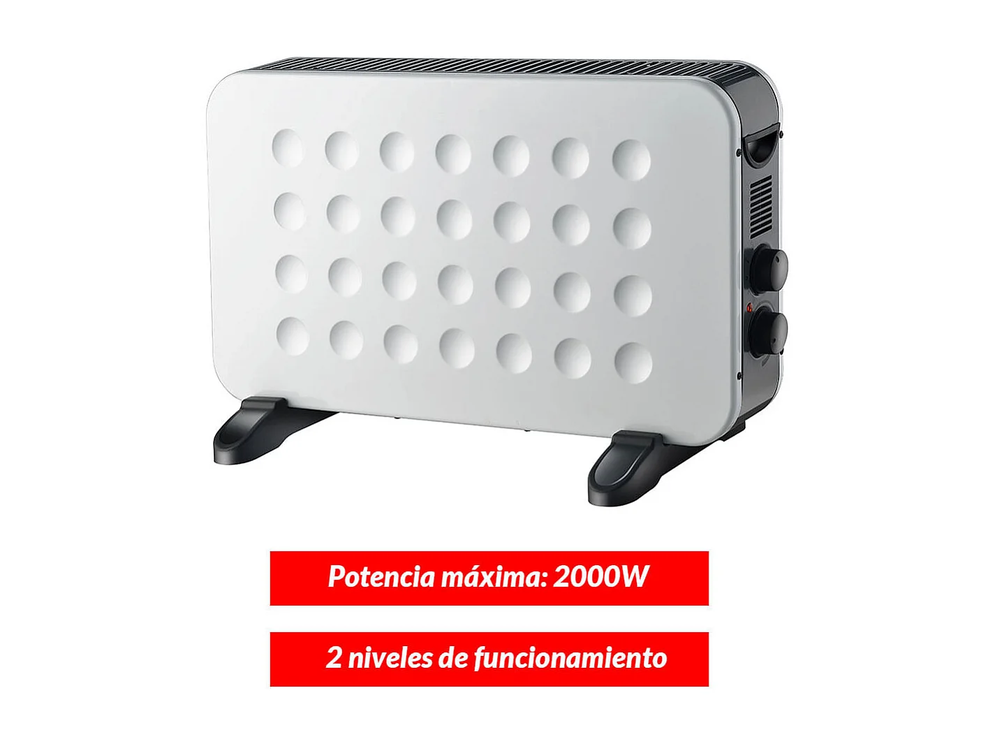 Estufa de convección Svan SVCA01CH 2000W 2 niveles blanco