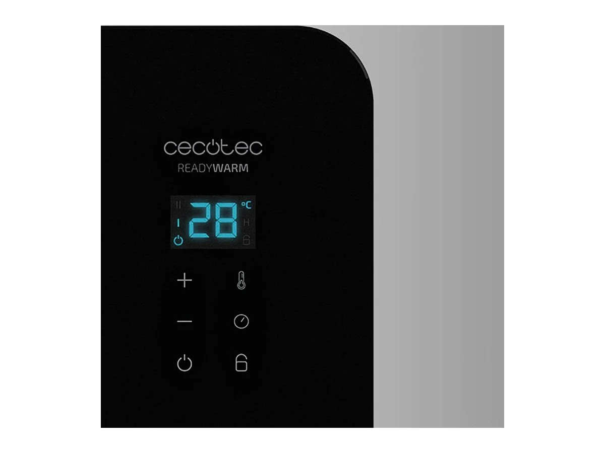 Konvektor Ready Warm 6770 Crystal Connection Cecotec 2000W Wifi App/Temps Schwarz