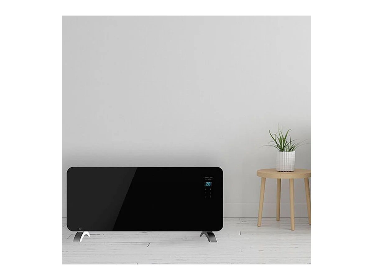 Konvektor Ready Warm 6770 Crystal Connection Cecotec 2000W Wifi App/Temps Schwarz