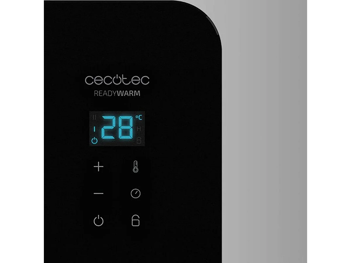 Convectorkachel Ready Warm 6770 Crystal Connection Cecotec 2000W Wifi App/Temps Zwart