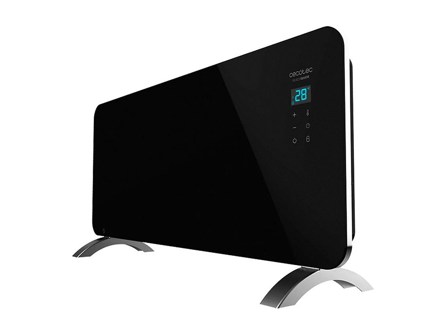 Convector Ready Warm 6770 Crystal Connection Cecotec 2000W Wifi control vía App/temporizador negro