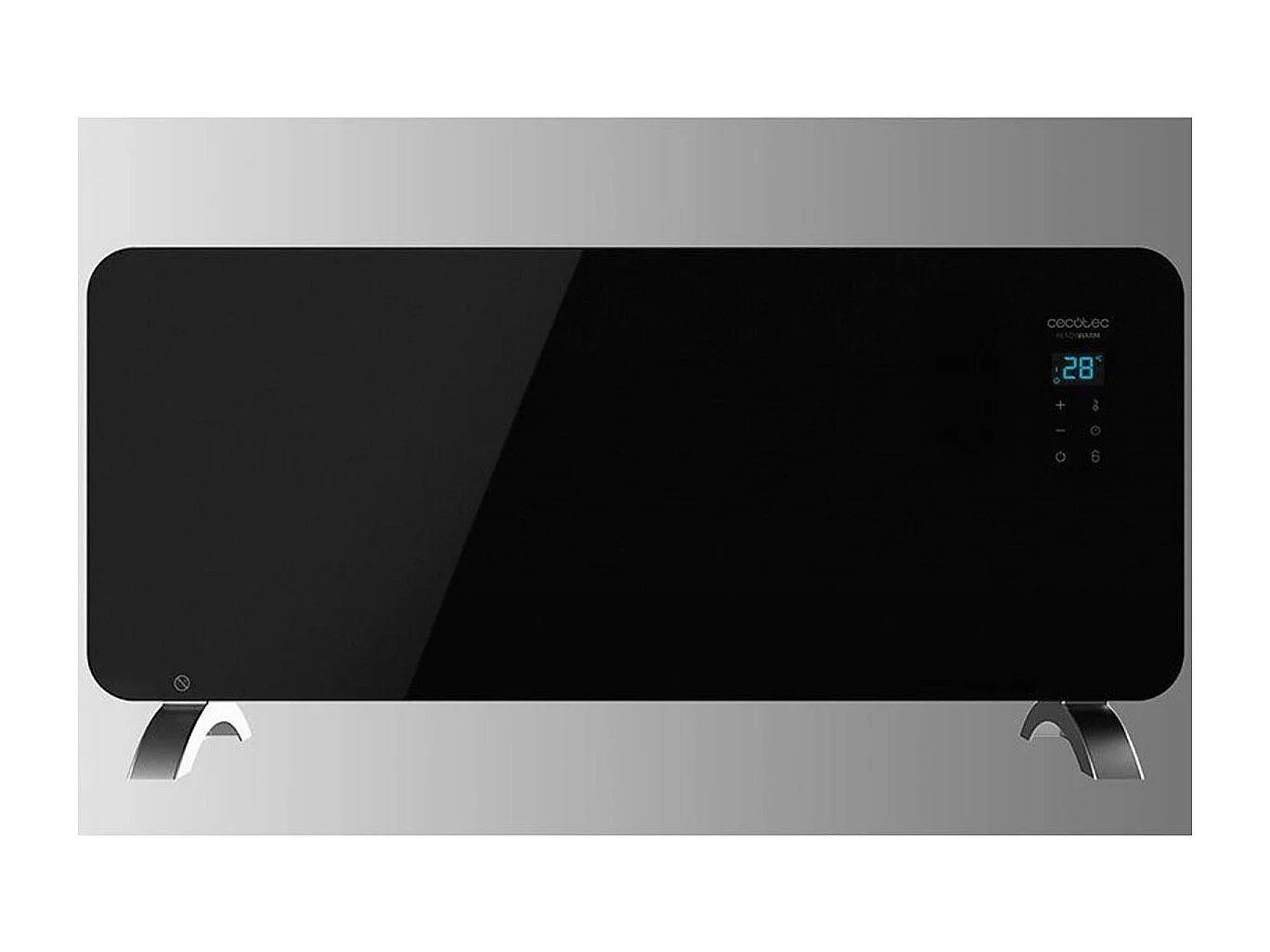 Convector Ready Warm 6770 Crystal Connection Cecotec 2000W Wifi control vía App/temporizador negro