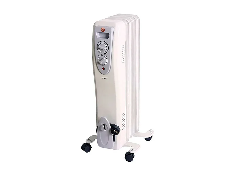 Radiador de aceite Infiniton HOR-1000 1000W 3 niveles con ruedas blanco