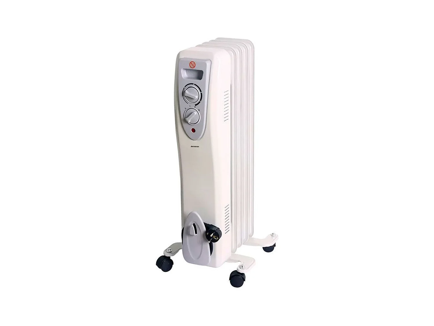 Radiador de aceite Infiniton HOR-1000 1000W 3 niveles con ruedas blanco